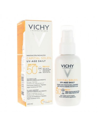 VICHY SOLAR UV-AGE DAILY WATER FLUIDO SPF50+ 40 ML