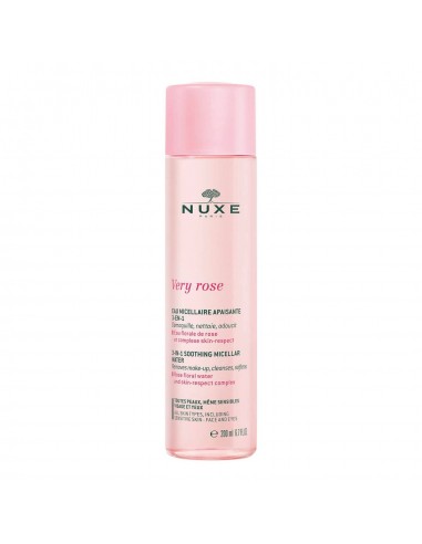 NUXE VERY ROSE AGUA  MICELAR  3 EN 1 TODO TIPO DE PIEL 200 ML