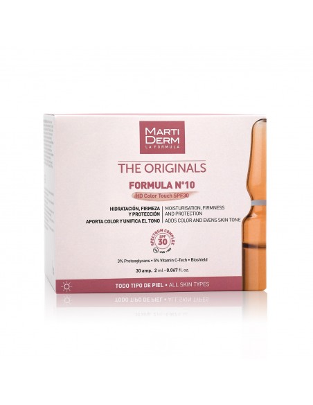 MARTIDERM FORMULA Nº 10 HD COLOR TOUCH SPF 30 30 AMPOLLAS 2 ML