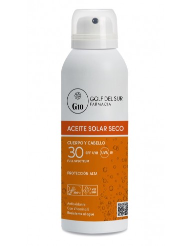 G10 DRY SUN OIL FOR BODY AND HAIR SPF 30 150ML