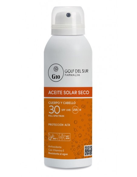 G10 DRY SUN OIL FOR BODY AND HAIR SPF 30 150ML