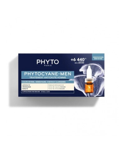 PHYTO CYANE 12 AMPOLLAS CAIDA SEVERA HOMBRES