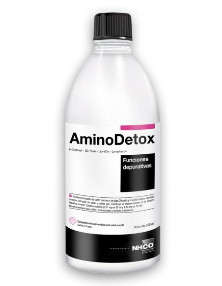 NHCO AMINODETOX 1 BOTELLA 500 ML SABOR FRESA