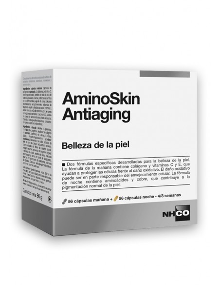 NHCO AMINOSKIN ANTIAGING 56 CAPSULAS MAÑANA + 56 CAPSULAS NOCHE