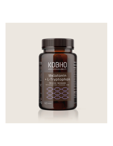 KOBHO MELATONIN + TRYPTOPHAN 60 TABLETS