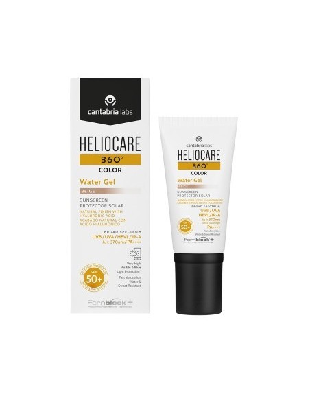 HELIOCARE 360º COLOR WATER GEL PROTECTOR SOLAR SPF 50+ 1 ENVASE 50 ML COLOR BEIGE