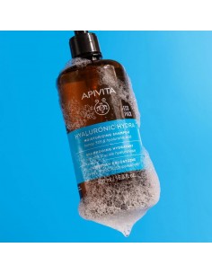 APIVITA CHAMPU HIDRATANTE HYALURONICO & MIEL 500ML 2