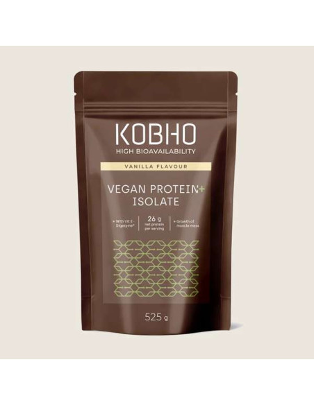KOBHO VEGAN PROTEIN ISOLATED 525G VANILLA FLAVOUR