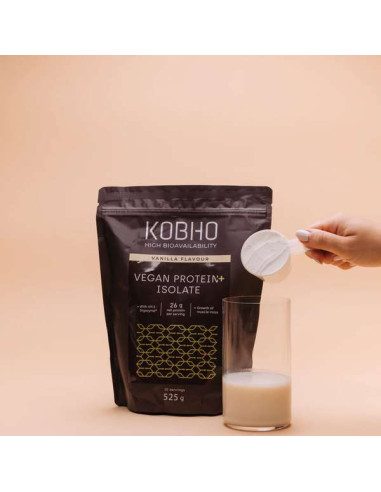 KOBHO VEGAN PROTEIN ISOLATED 525G VANILLA FLAVOUR