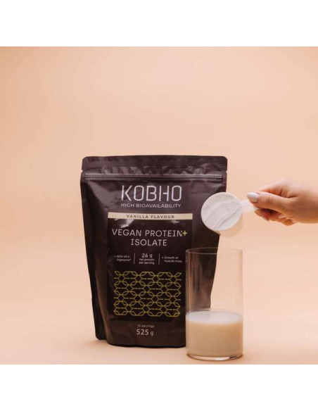 KOBHO VEGAN PROTEIN ISOLATED 525G VANILLA FLAVOUR