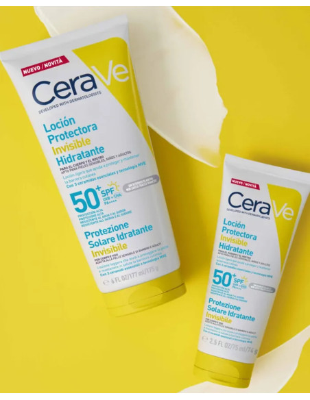 CERAVE SUN LOCION INVISIBLE HIDRATANTE SPF50+ 75ML