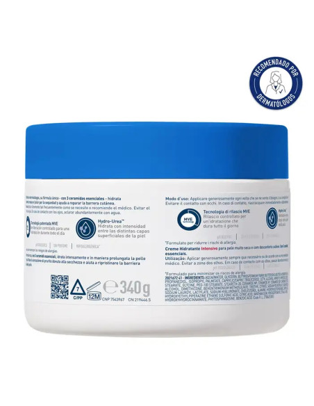 CERAVE CREMA HIDRATANTE INTENSIVA TARRO 340 G