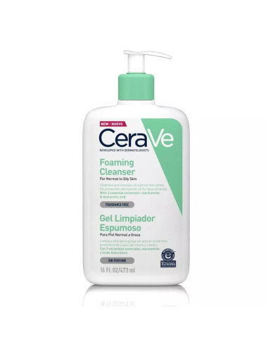 CERAVE GEL LIMPIADOR CREAM TO FOAM 473 ML