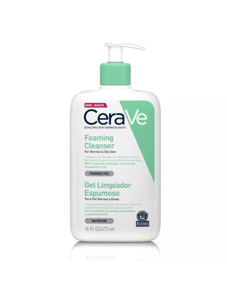 CERAVE GEL LIMPIADOR CREAM TO FOAM 473 ML