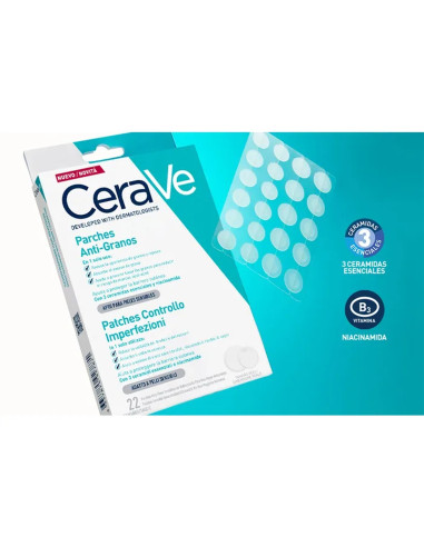 CERAVE PARCHES CONTROL IMPERFECCIONES 22 UNIDADES