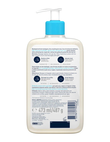 CERAVE GEL LIMPIADOR ANTI-RUGOSIDADES 473 ML