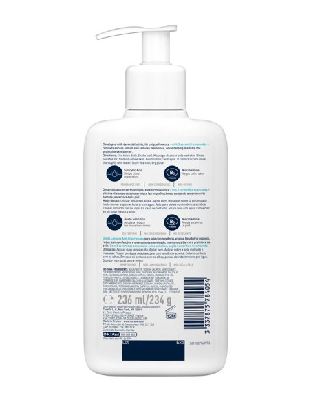 CERAVE LIMPIADOR CONTROL IMPERFECCIONES 473ML