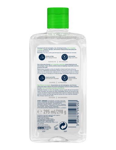 CERAVE AGUA MICELAR LIMPIADORA  295 ML