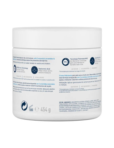 CERAVE CREMA HIDRATANTE 454GR TARRO
