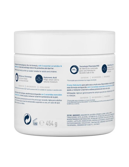 CERAVE CREMA HIDRATANTE 454GR TARRO