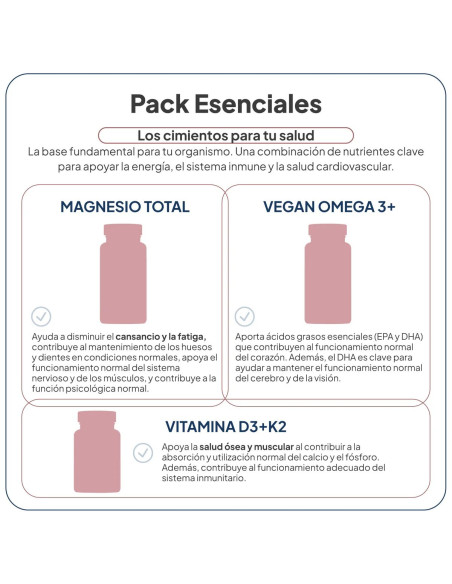 IVB PACK ESENCIALES MAGNESIO TOTAL OMEGA 3 D3K2