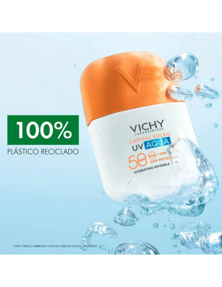 VICHY SOLAR UV AQUA FLUIDO HIDRATANTE INVISIBLE 50 ML