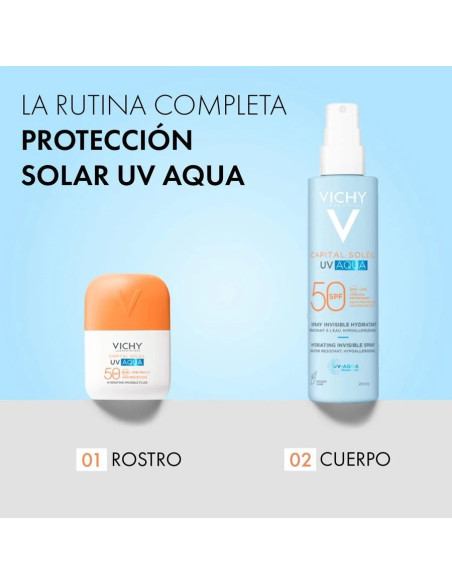 VICHY SOLAR UV AQUA FLUIDO HIDRATANTE INVISIBLE 50 ML