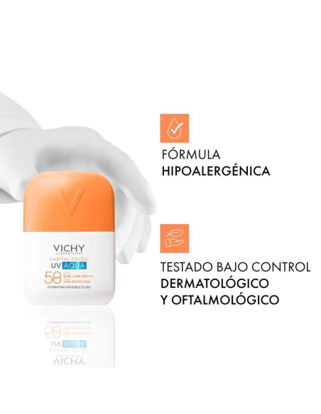 VICHY SOLAR UV AQUA FLUIDO HIDRATANTE INVISIBLE 50 ML