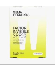 GEMA HERRERIAS FACTOR INVISIBLE SPF50 1+1
