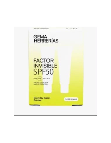 GEMA HERRERIAS FACTOR INVISIBLE SPF50 1+1