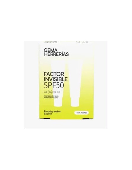 GEMA HERRERIAS FACTOR INVISIBLE SPF50 1+1