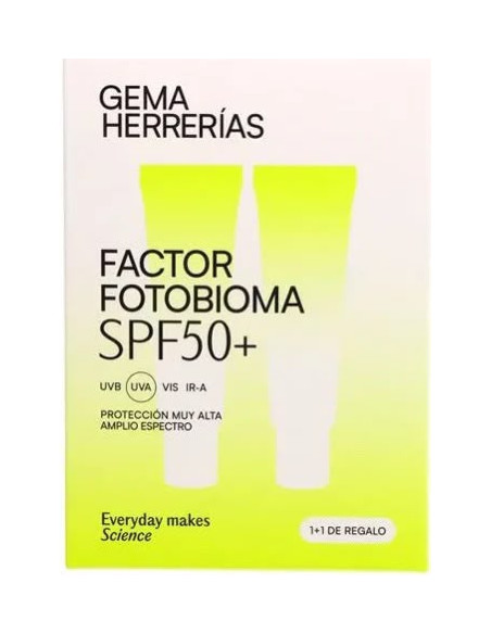 GEMA HERRERIAS FACTOR FOTOBIOMA SPF50+ 1+1