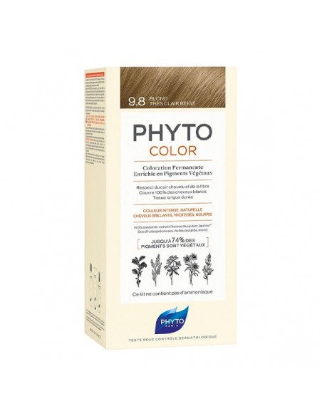 PHYTOCOLOR 9.8 RUBIO MUY CLARO BEIGE