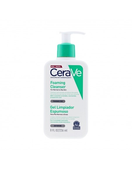 CERAVE GEL LIMPIADOR ESPUMOSO  236 ML