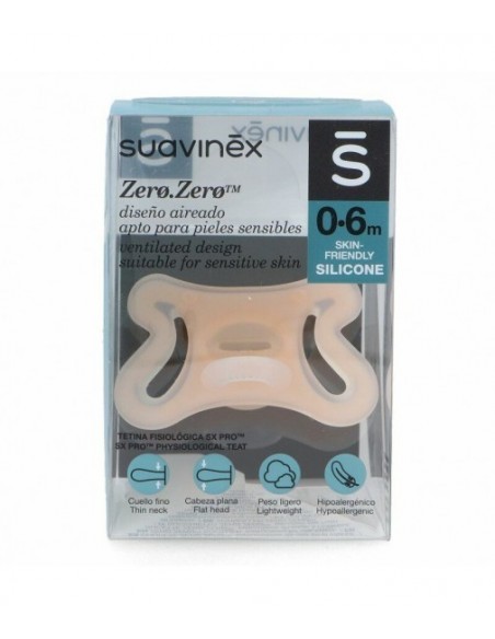 SUAVINEX SX PRO ZERO CHUPETE SILICONE PHYSIOLOGICO 0 - 6 MONTHS