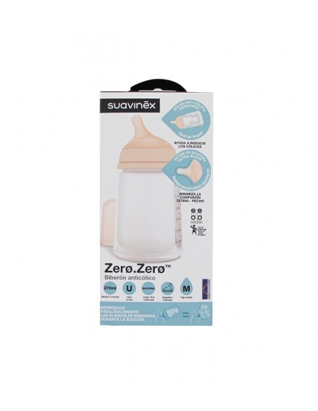 SUAVINEX BIB ANTICOLI 270ML TET SIL T/M