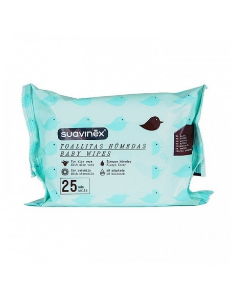 SUAVINEX WET WIPES 25 UNITS